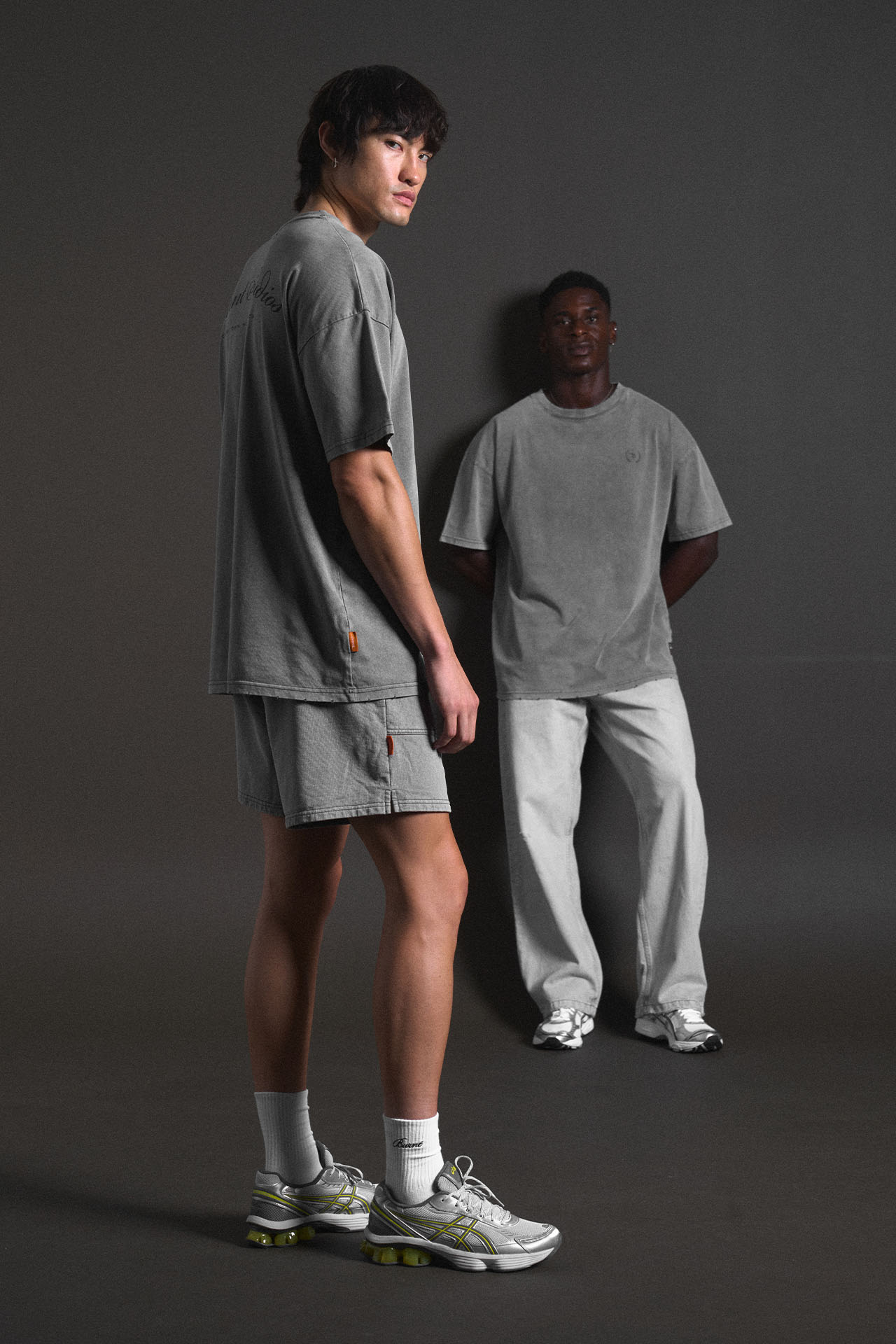 Grey Acid Wash Set – Burnt