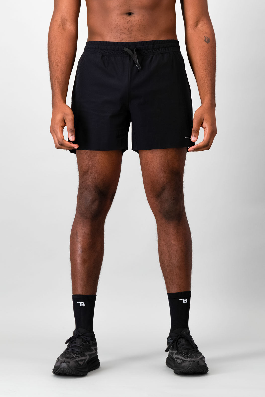 Burnt Studios Fundamental 5-Inch Shorts Black - Main Image