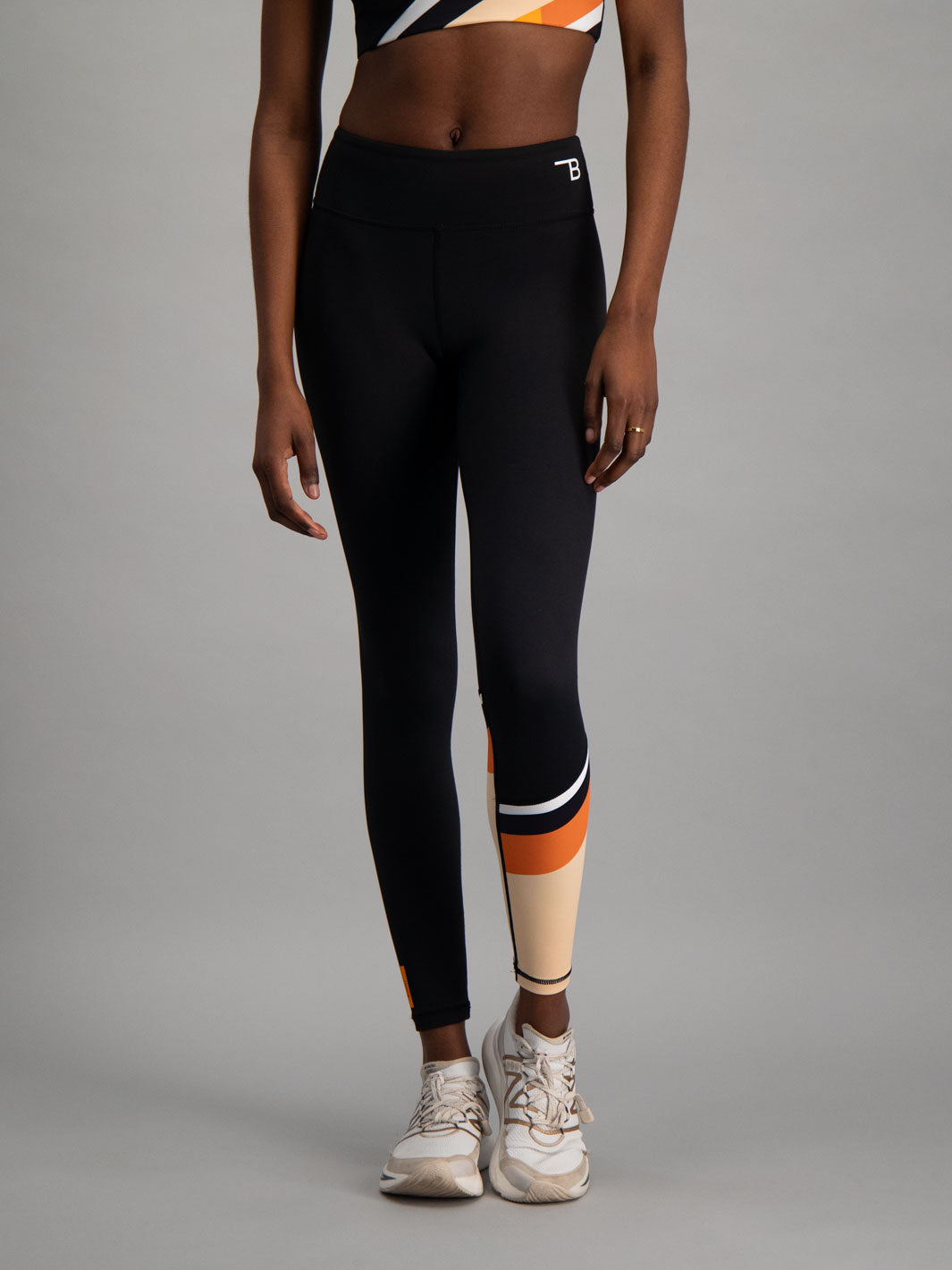 Burnt Studios Activewear  Savanna V-shape Sports Bra in Black