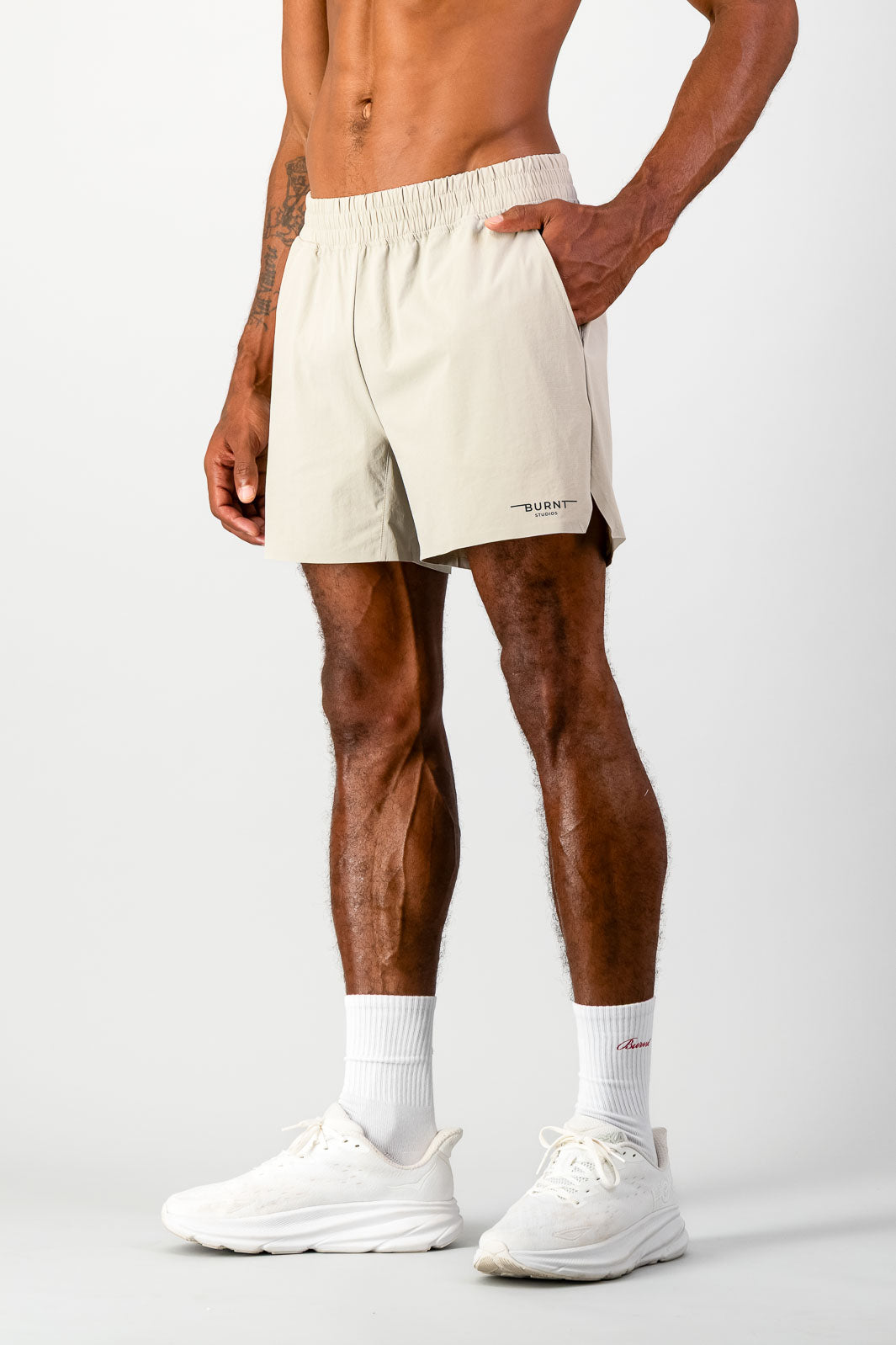 Burnt Studios | Drive 5-Inch Short - Cream – Burnt SA