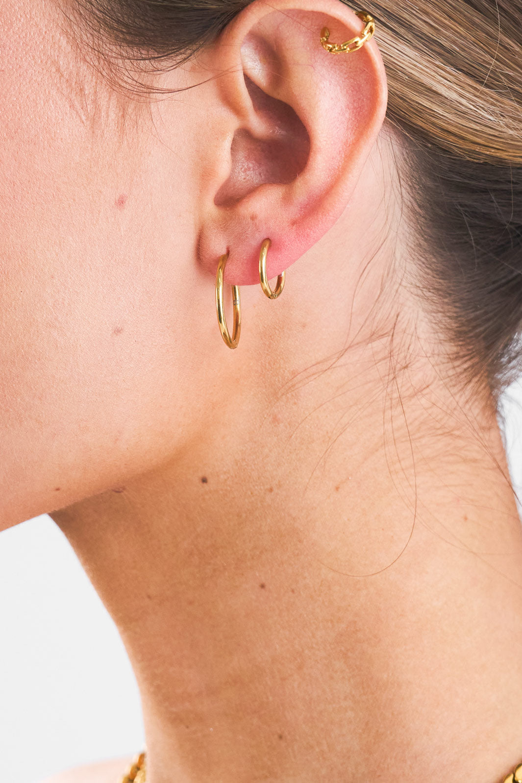Burnt Studios Active Jewellery Fine Hoop Earrings