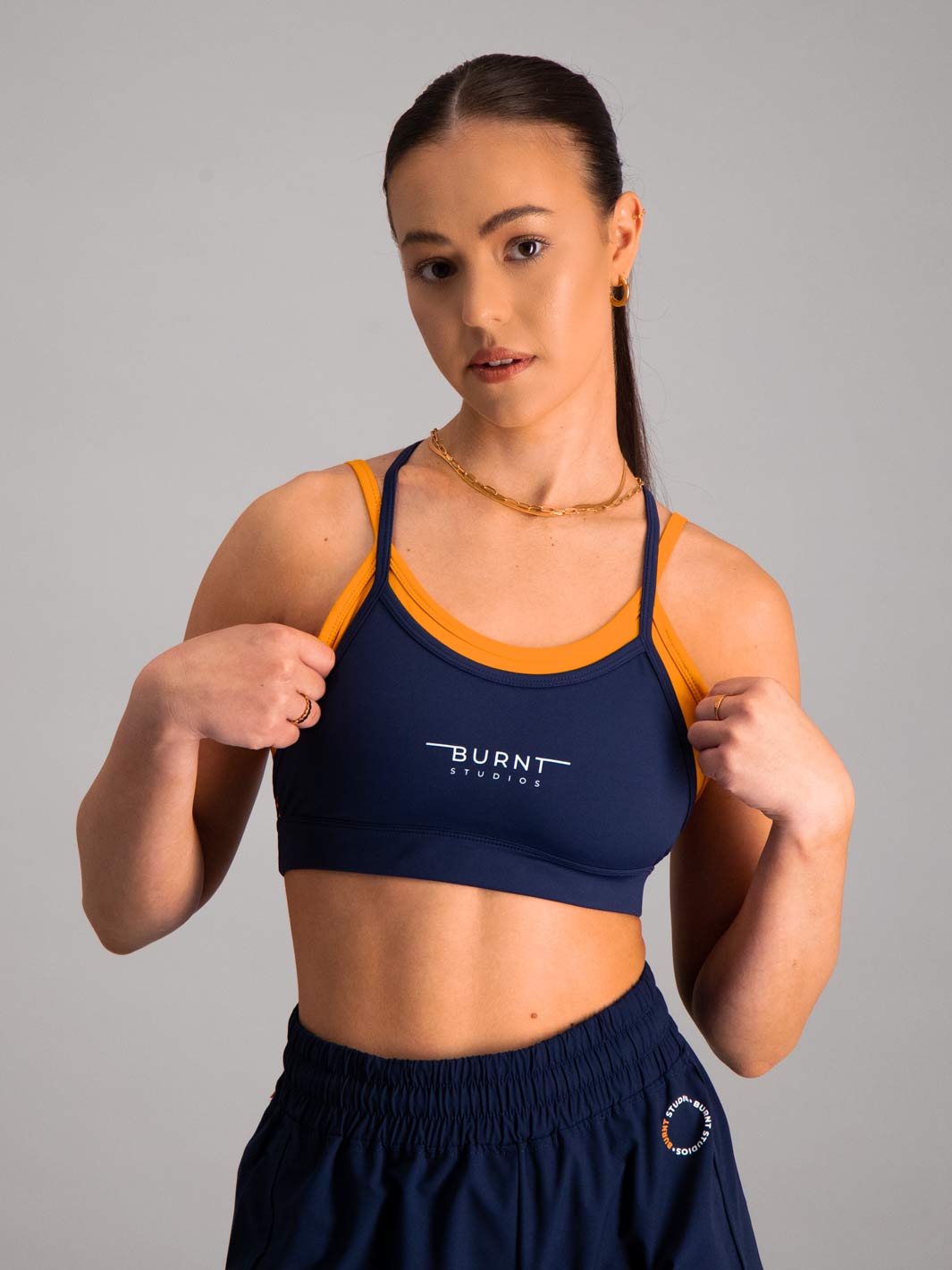 Double Layer Compress Sport Bra Anthracite Shop Now