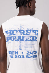 Faded Boxed Tank - Vintage White