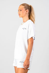 Academy Oversized Tee - Grey Melange