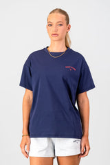 Academy Oversized Tee - Navy