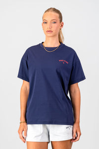 Academy Oversized Tee - Navy