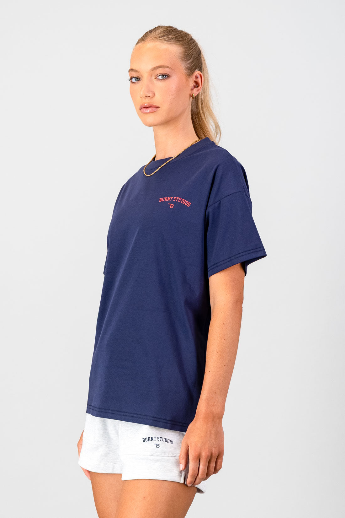 Academy Oversized Tee - Navy