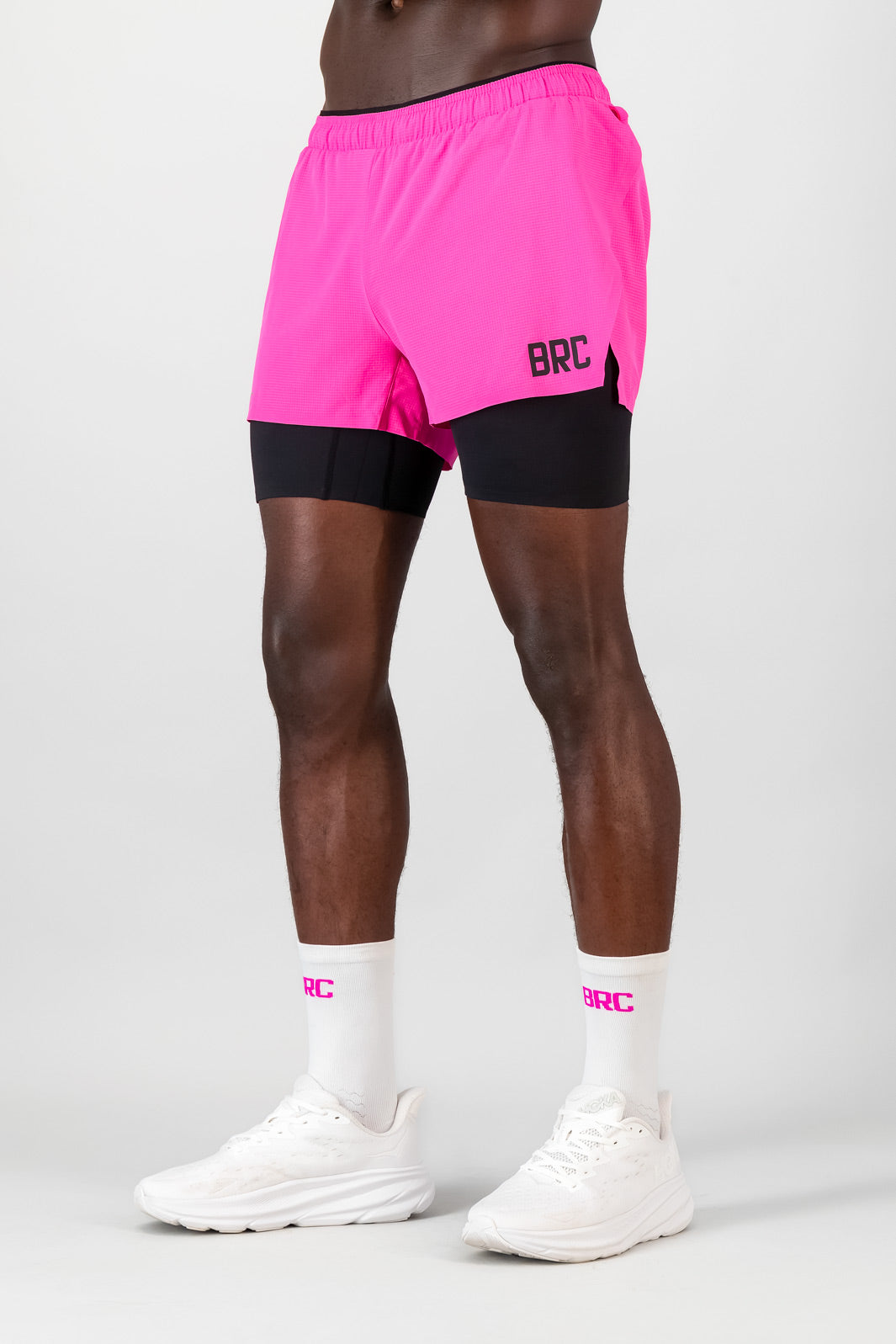 SprintRacer Men's 2-in-1 Pro Shorts - Electric Pink