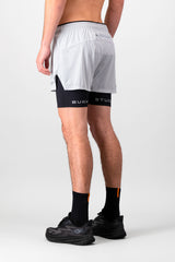 Energy 2-in-1 Short - Grey & Black