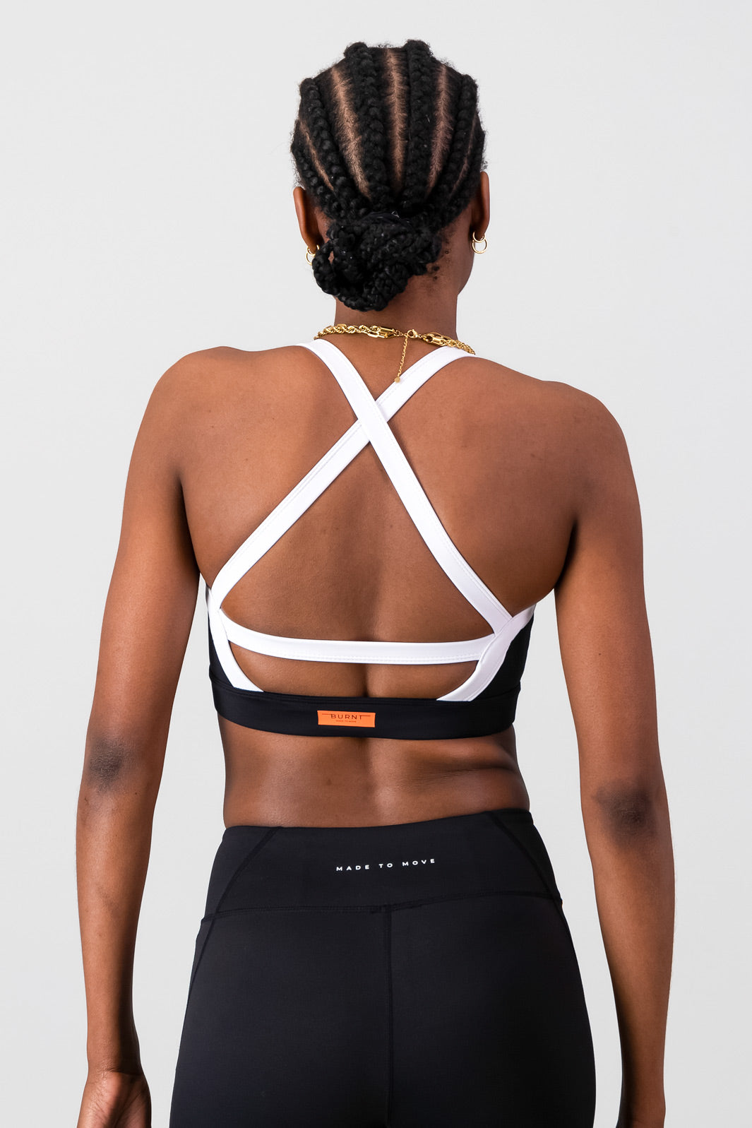 Milan Sports Bra - Black & White