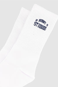 1978 Crew Socks - White & Navy