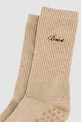 Studio Grip Sock - Cashew