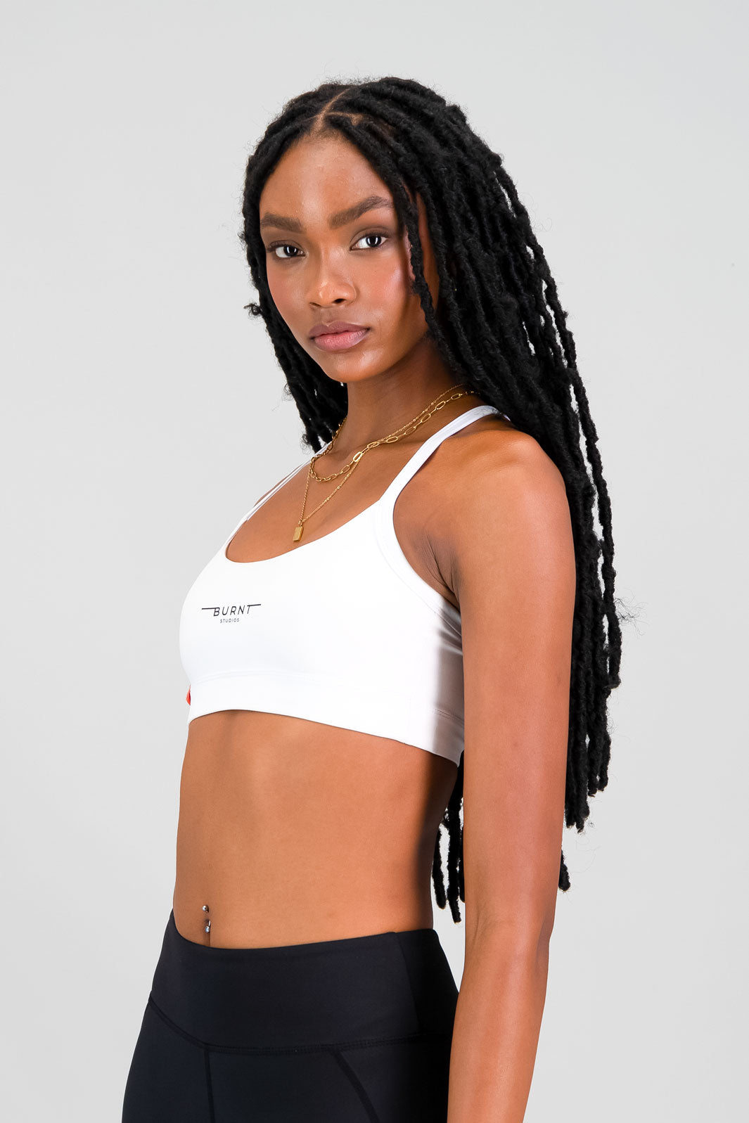 The Cali Sports Bra - White