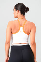 Supportive Tank - White & Orange