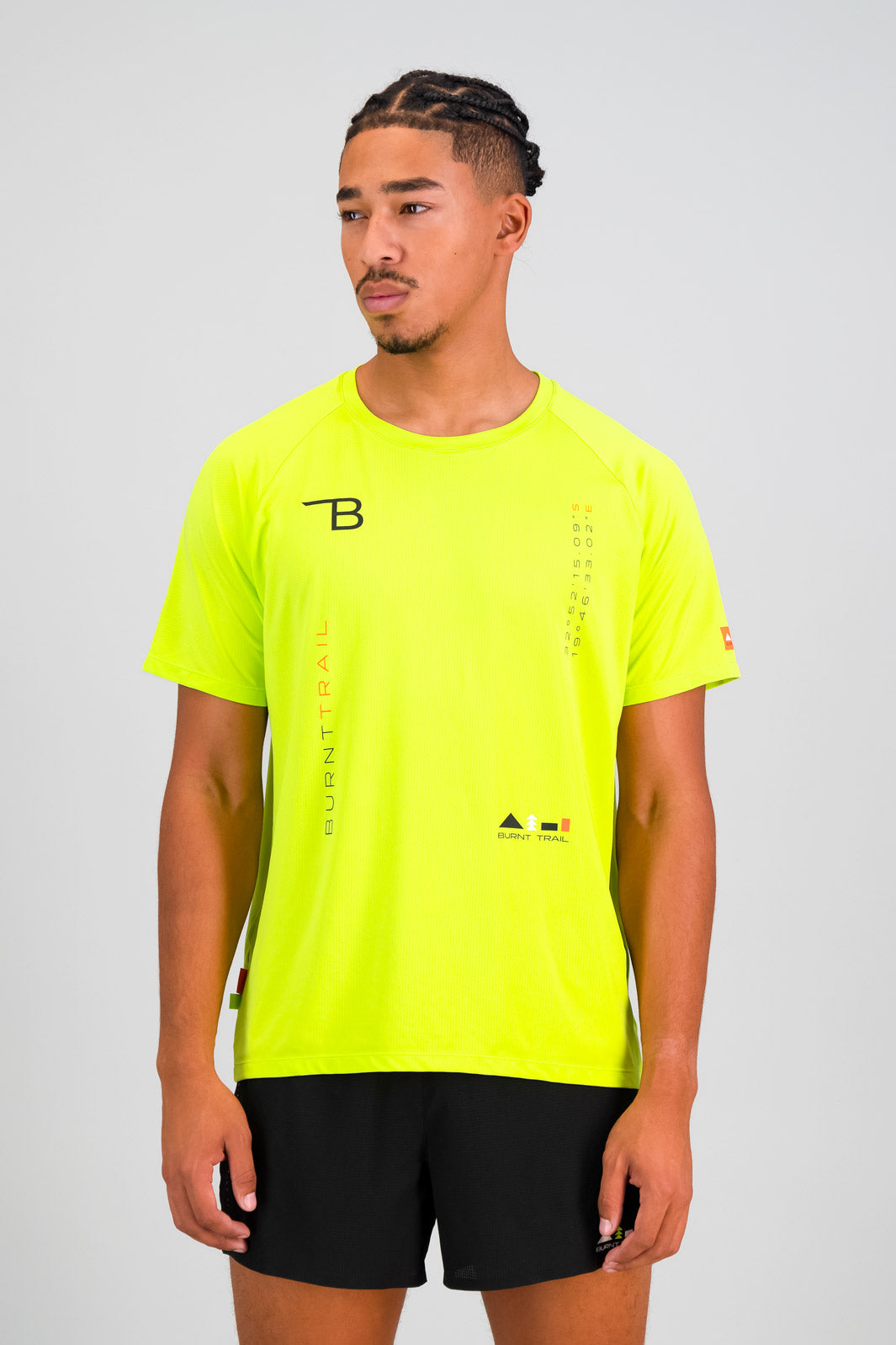 Summit Mens Run Tee - Lime