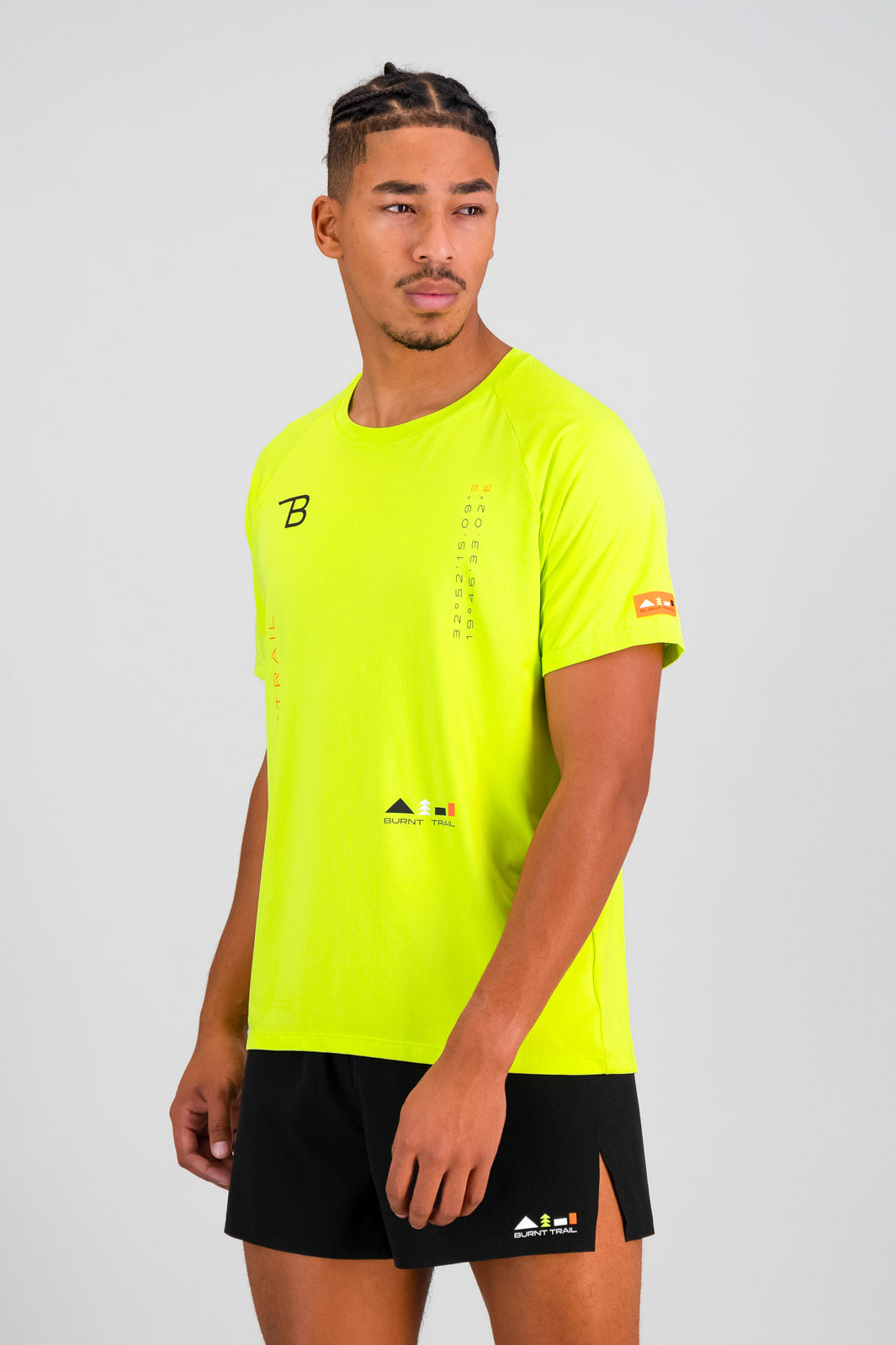 Summit Mens Run Tee - Lime