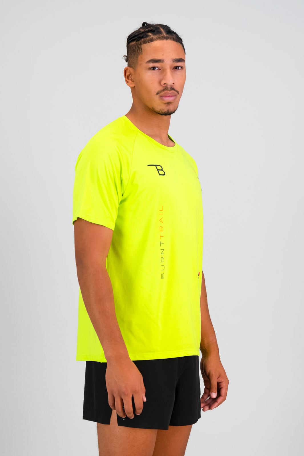 Summit Men's Run Tee - Lime