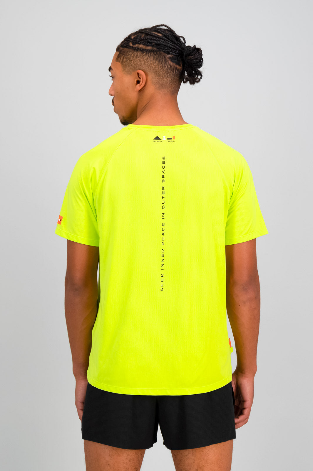 Summit Mens Run Tee - Lime