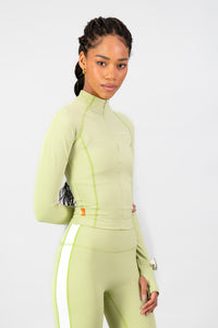 Tempo 1/4 Zip - Aloe