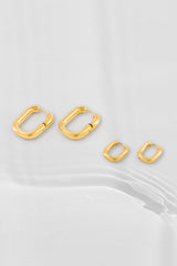 Chunky Oval Hoops