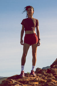 Women's Peak Active Tee - Clay