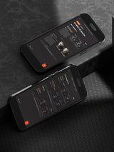 Two phones displaying a sample workout for chest and back from Burnt Cut, including exercises like incline dumbbell press and pull-ups.