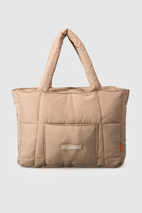 Quilted Tote Bag - Cashew