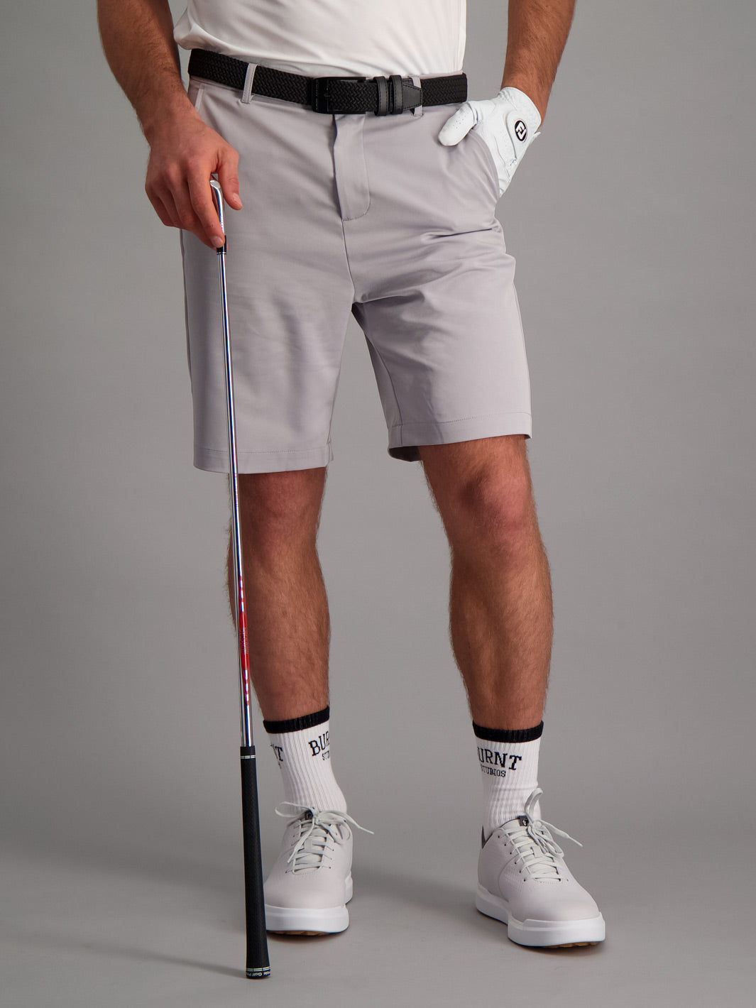 Mens Golf Shorts - Grey