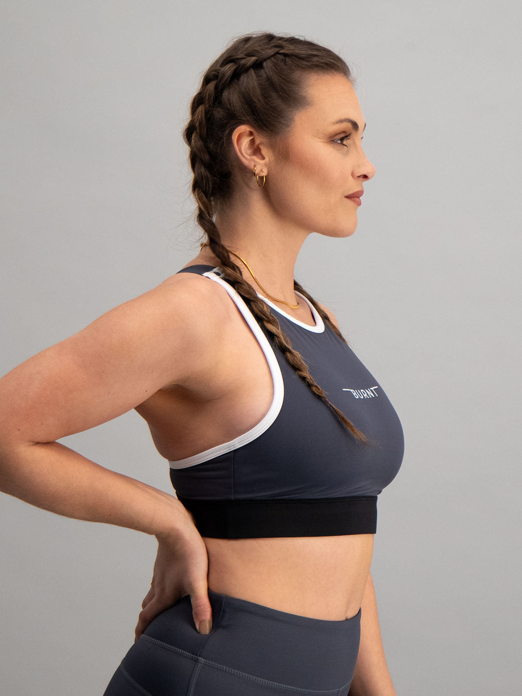 Burnt Studios Activewear Gymwear Savanna Collection Asher Sports Bra Side