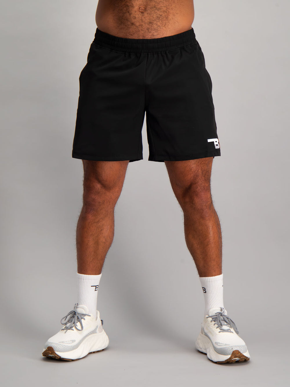 Burnt Studios Activewear Men Gym Atlanta Training Shorts Black Front