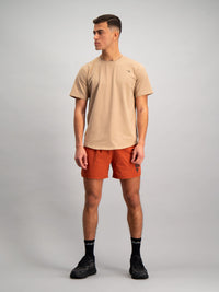 Burnt Studios Activewear Men Gym Brooklyn T-Shirt Core Sand Front Full
