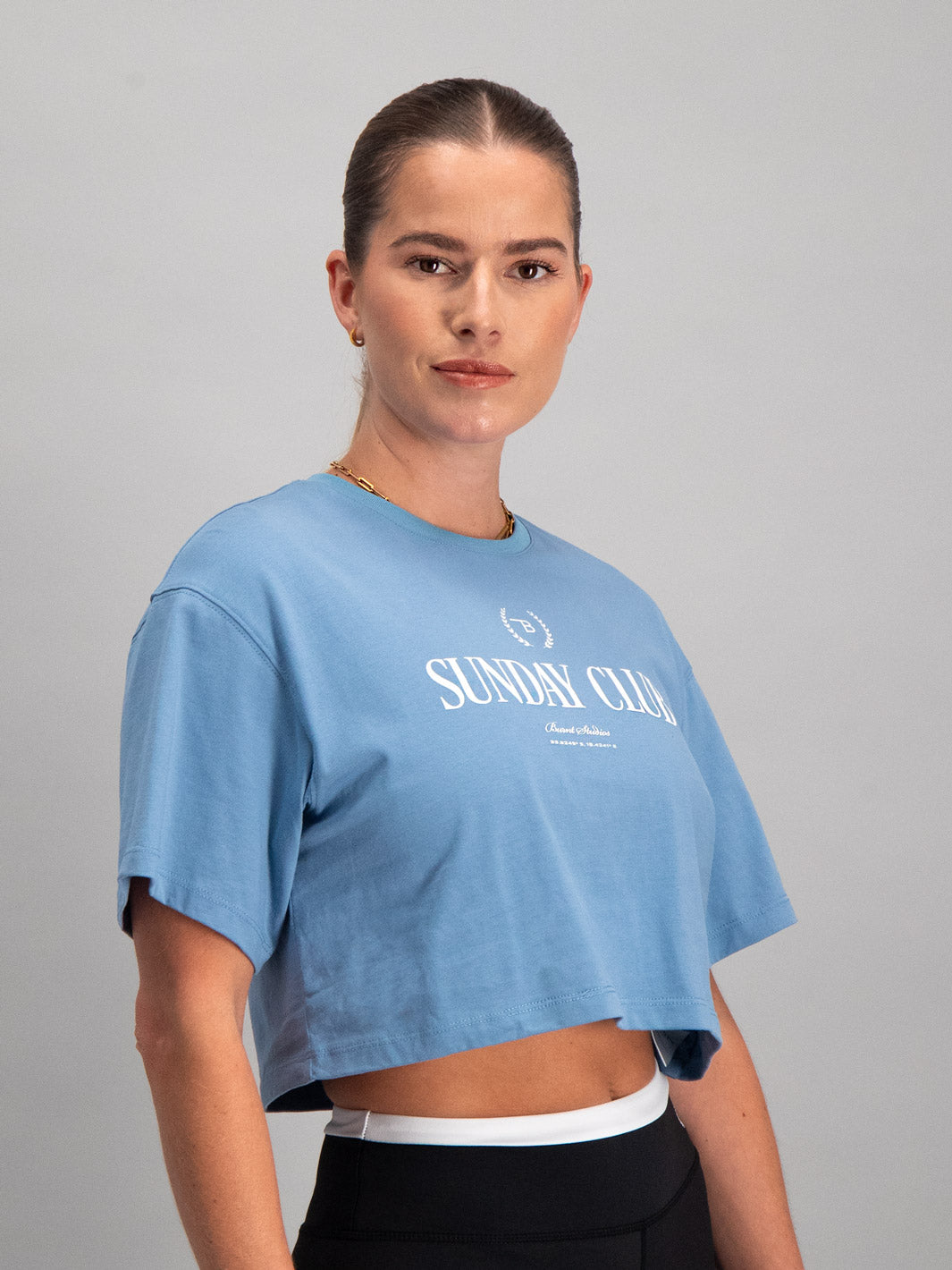 Sunday Baby Tee - Blue