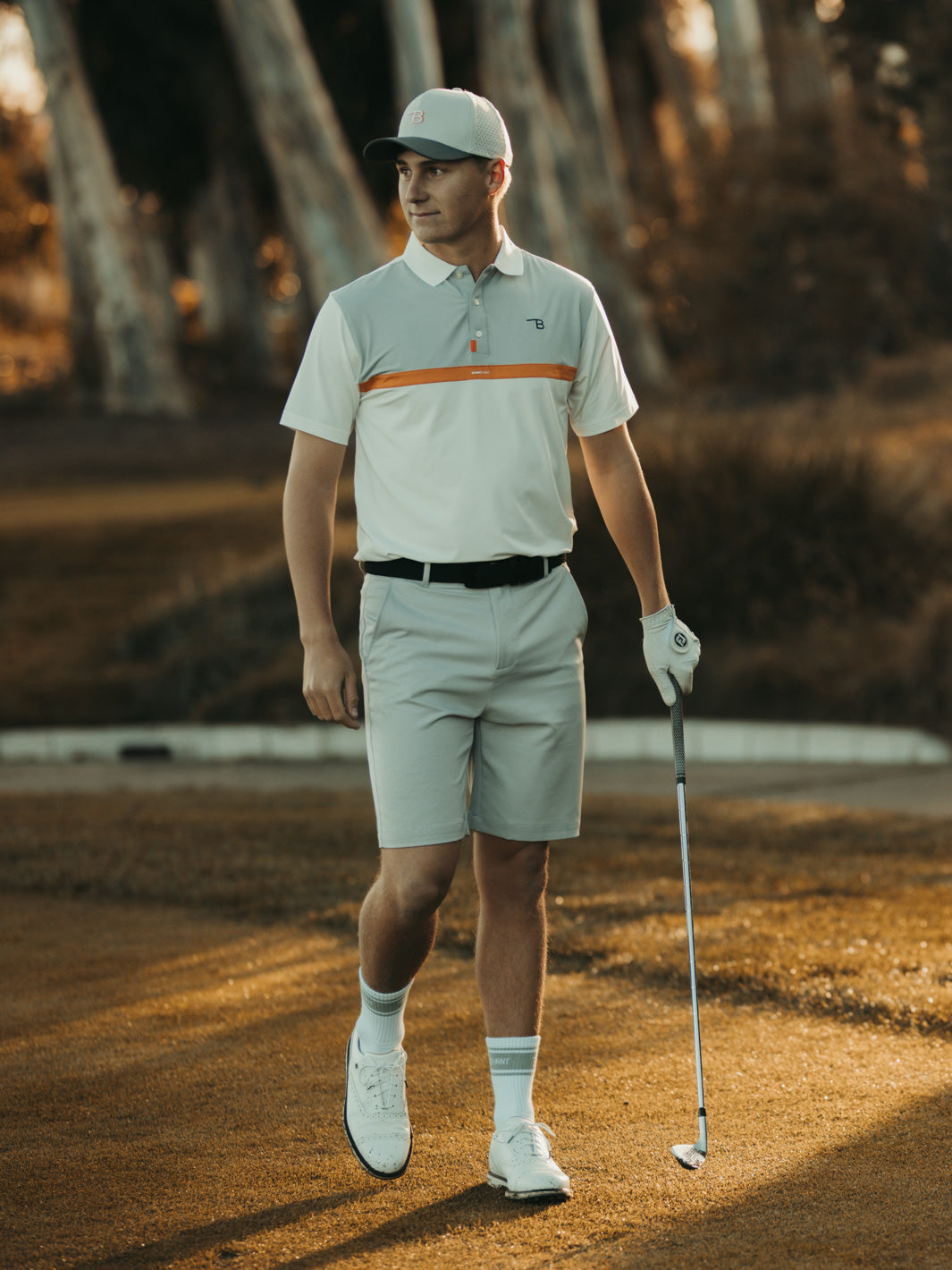 Men's Golf Shorts in Grey