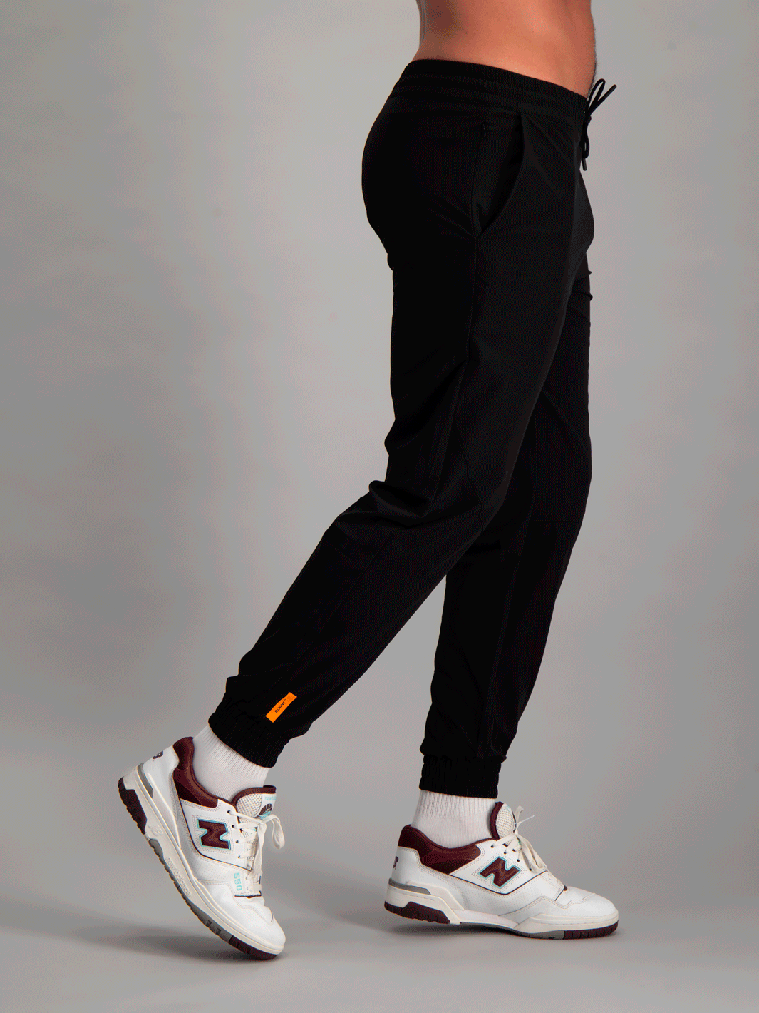 Burnt Studios Men Performance Kyoto Jogger in Black