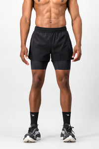 Forge 2-in-1 Shorts - Black