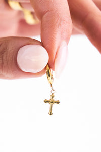 Cross Charm Earring