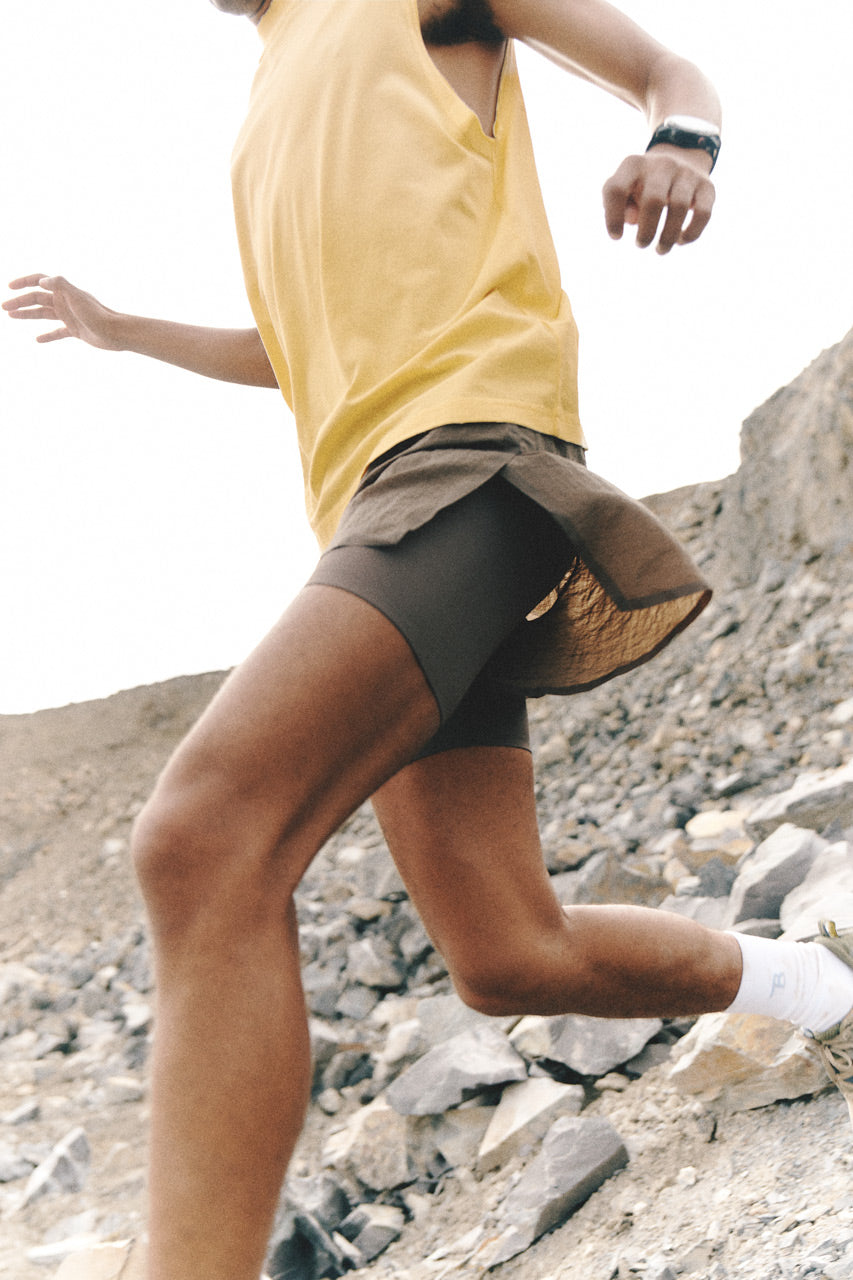 Glide 2-in-1 Run Short - Sandstone