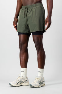 Move 2-in-1 Short - Forest Green