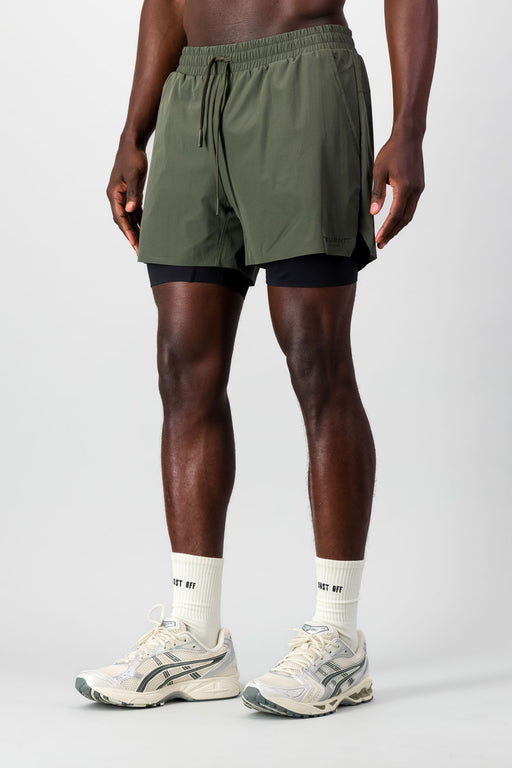 Burnt Studios | Move 2-in-1 Short - Forest Green