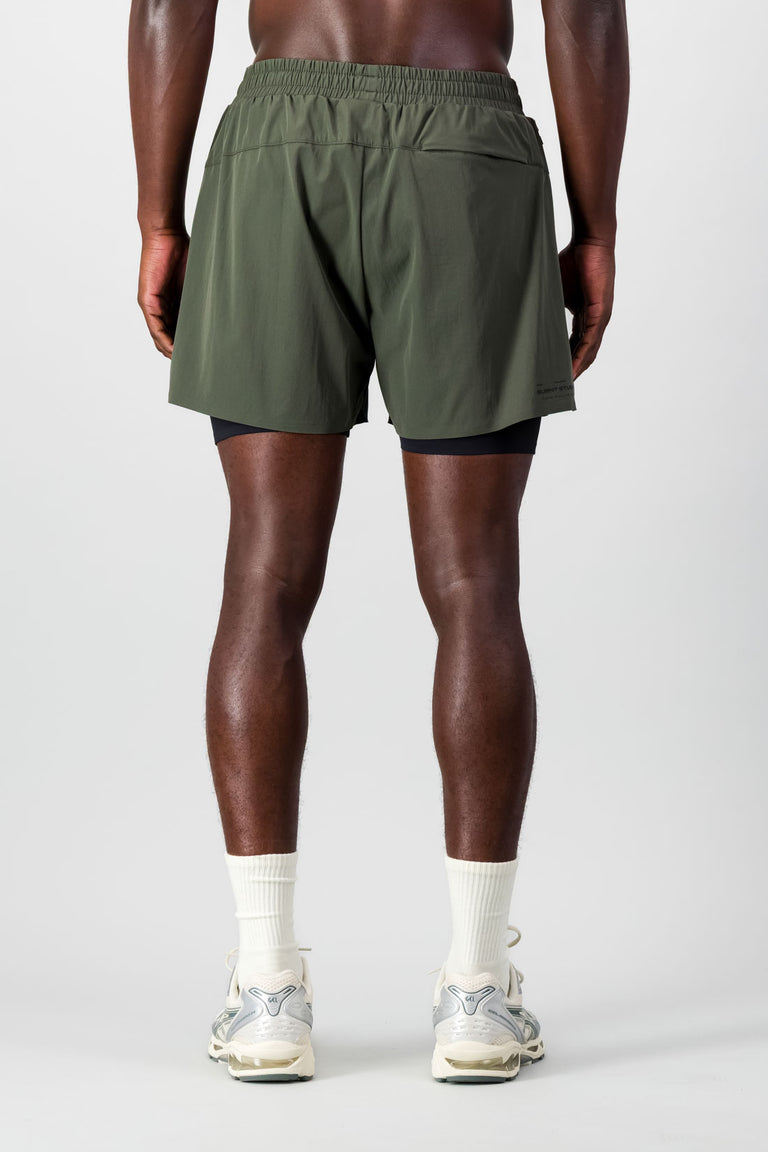 Burnt Studios | Move 2-in-1 Short - Forest Green
