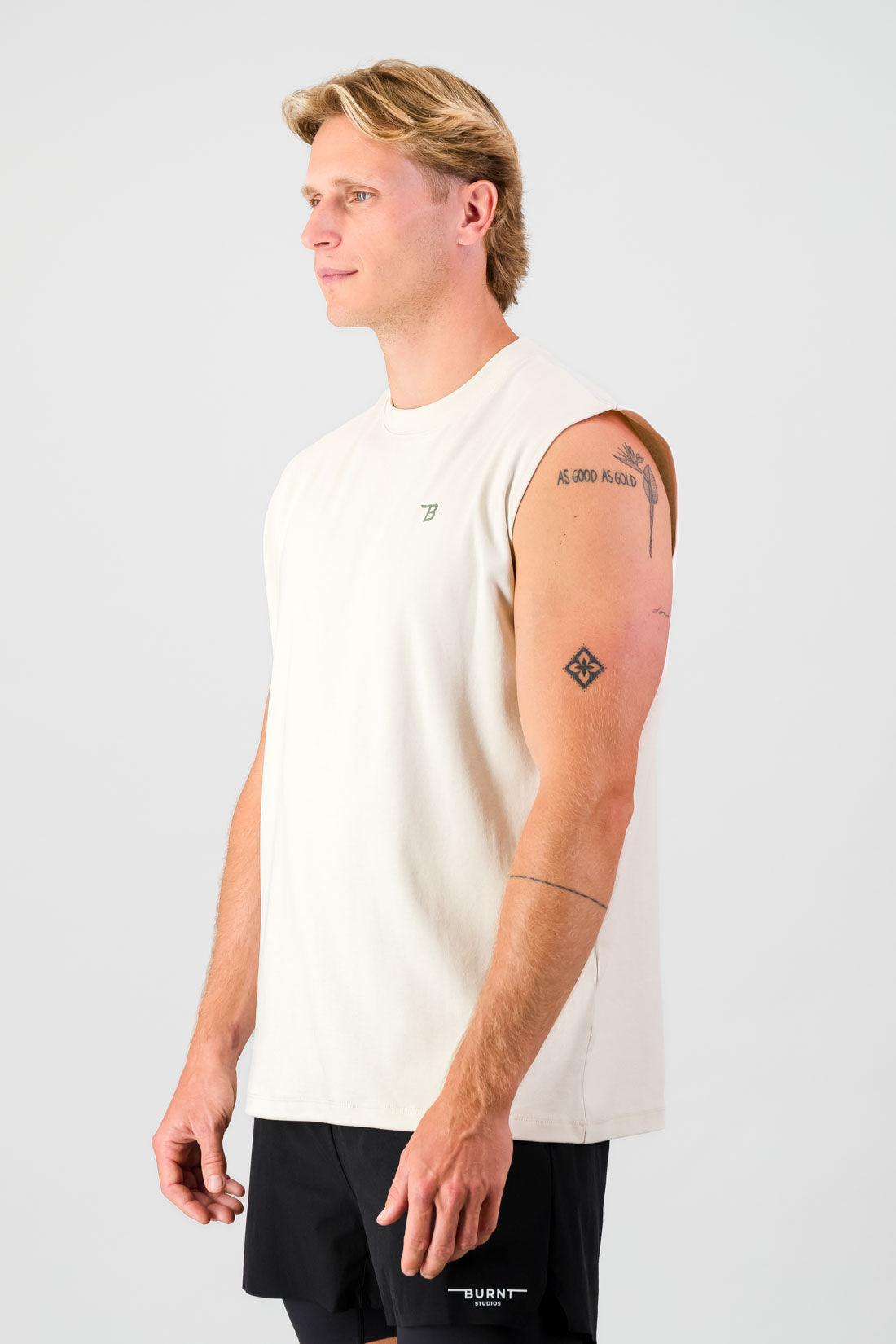 Lightweight Cotton Tank - Cream