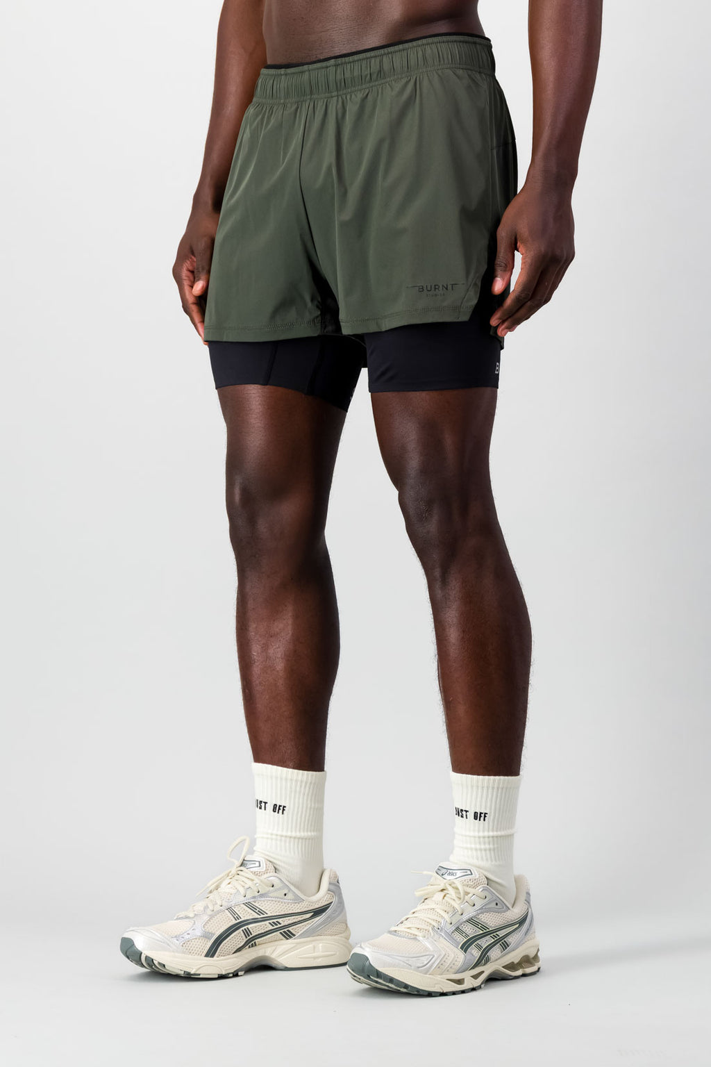 Burnt Studios | Energy 2-in-1 Short - Forest Green