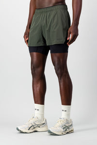 Energy 2-in- 1 Short - Forest Green