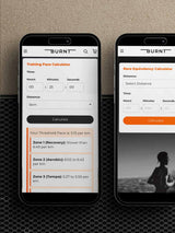 Training and race pace calculators from the Full Marathon Kickstart program, used to help runners determine optimal paces for their training sessions and race day goals.