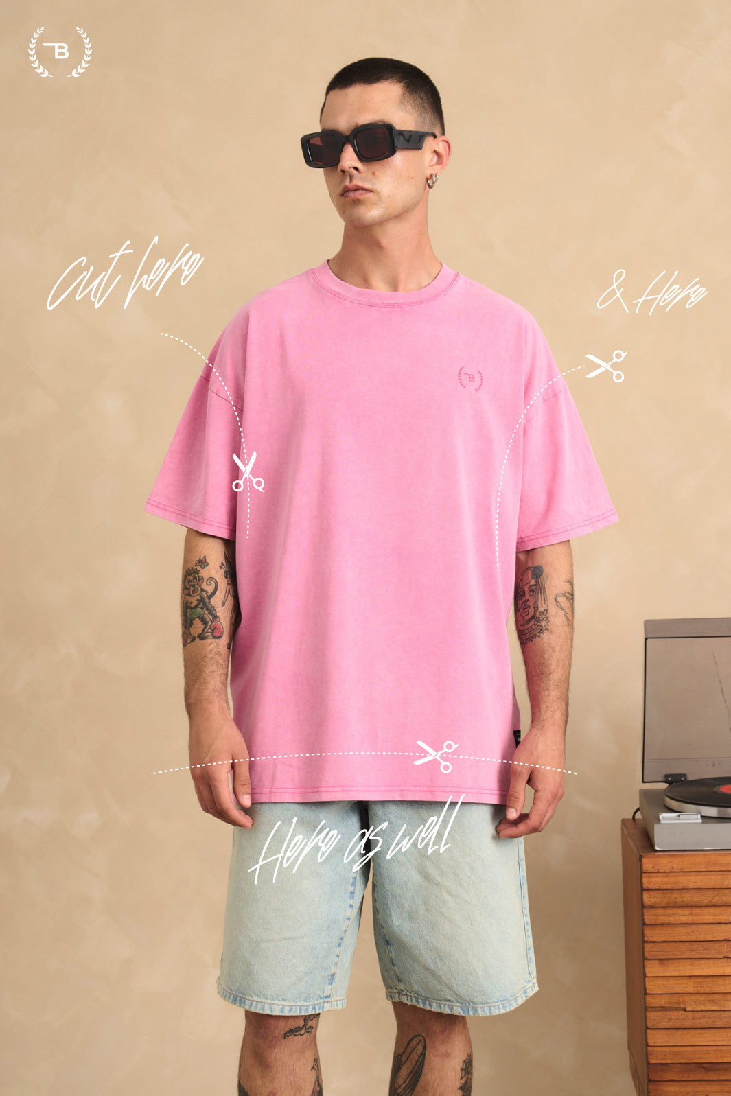 Ultra Heavy Oversized Tee - Bloom