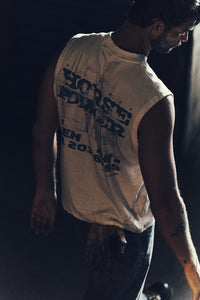 Faded Boxed Tank - Vintage White