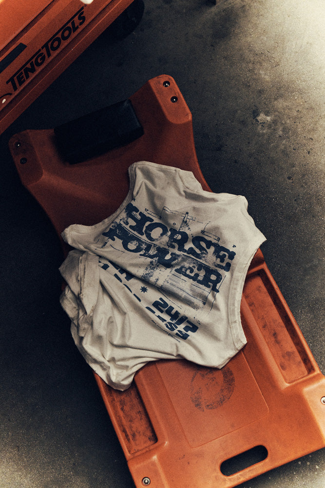 Faded Boxed Tank - Vintage White