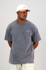 Ultra Heavy Oversized Tee - Acid Grey