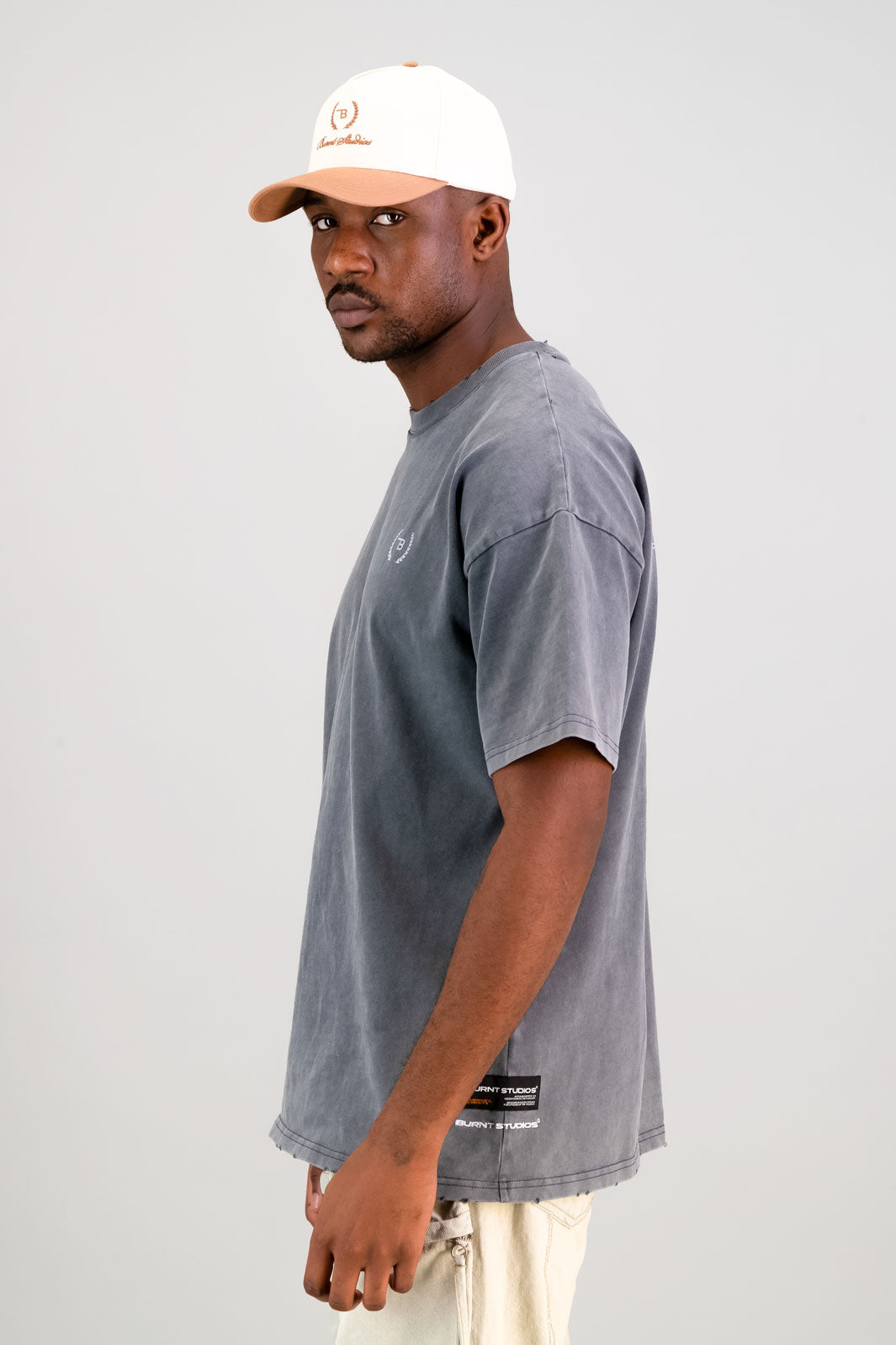 Ultra Heavy Oversized Tee - Acid Grey