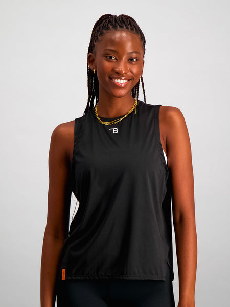 Burnt | Madison Performance Tank in Black